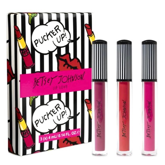 Betsey Johnson Other - Betsey Johnson Classic Lip Love Trio